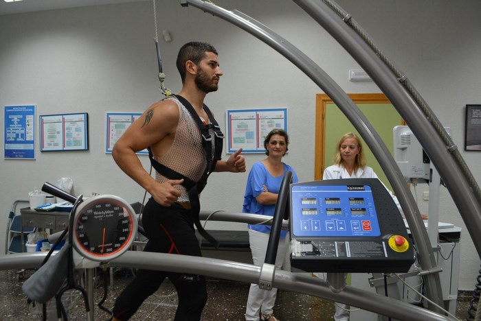 Imagen de María Ángeles García en el Centro Medicina Deportiva