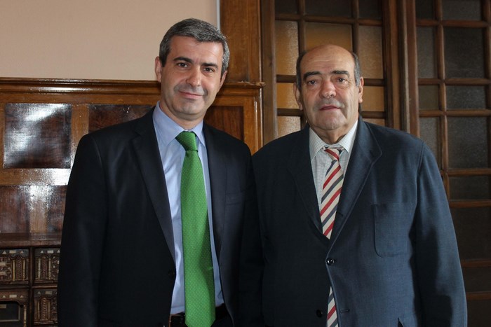 Álvaro Gutiérrez recibe al presidente del Colegio de Gestores Administrativos de Toledo