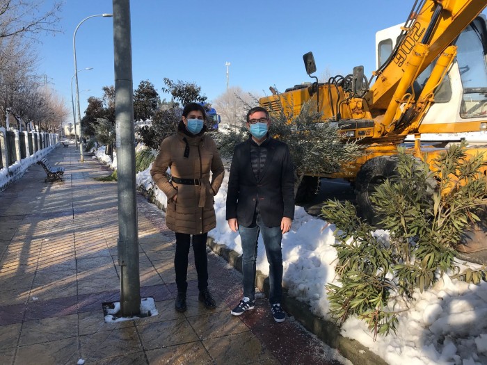 Fernando Muñoz foto visita Yeles nevadas