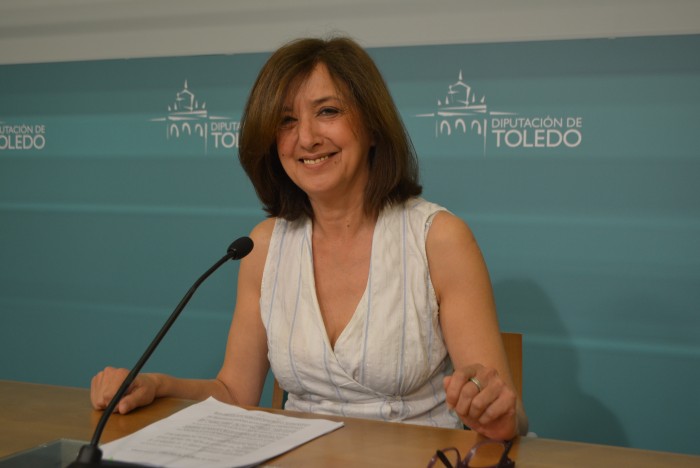 Imagen de Ana Gómez durante la rueda de prensa