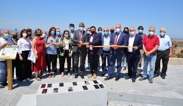 Imagen de Álvaro Gutiérrez en la inauguración del Mirador del Sol , en Los Navalmorales