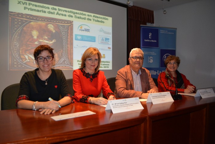 Imagen de María José Gallego en la presentación de trabajos de Atención Primaria