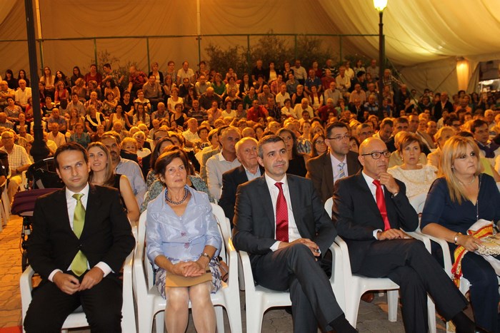 Álvaro Gutiérrez durante el inicio de las fiestas de Portillo de Toledo