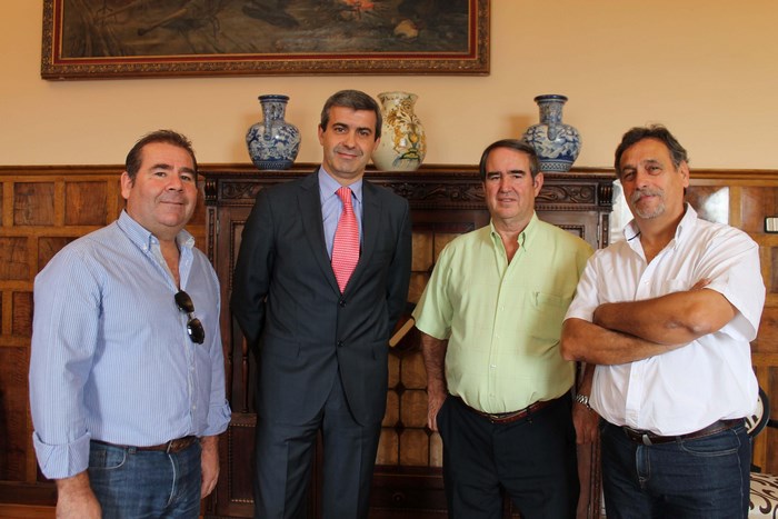 Imagen de Álvaro Gutiérrez con Joaquín Manzanas, Jaime Rodríguez y Basilio González