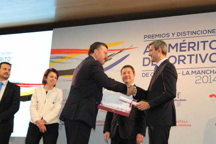 Imagen de Álvaro Gutiérrez en la entrega de los premios al mérito deportivo