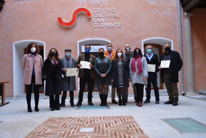 Imagen de Cristina Cebas con los premiados