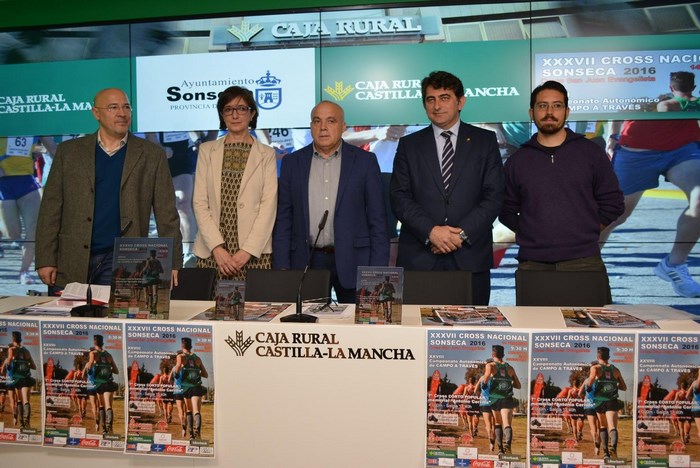 Imagen de Ana María Gómez en la presentación del Cross Nacional de Sonseca