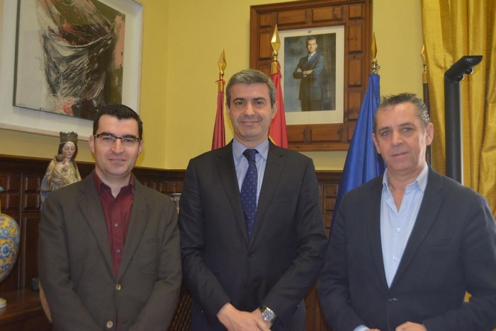 Álvaro Gutiérrez con Javier Pasamontes y Francisco Santiago
