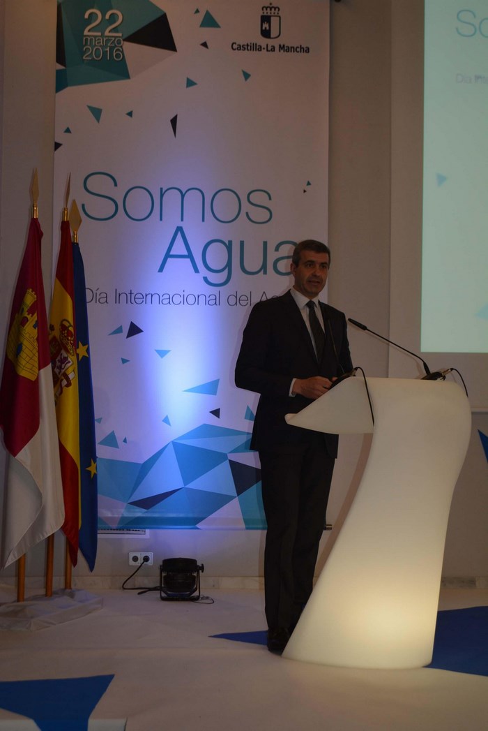 Álvaro Gutiérrez durante su intervención en el acto del Día Mundial del Agua