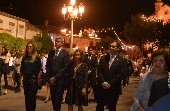 Álvaro Gutiérrez en la procesión de la Virgen del Rosario de Olías del Rey