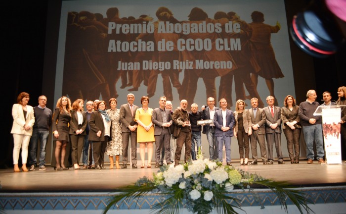 Foto de familia del Premio Abogados de Atocha
