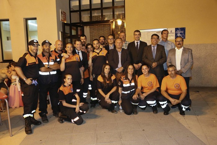 Con la Agrupación Protección Civil
