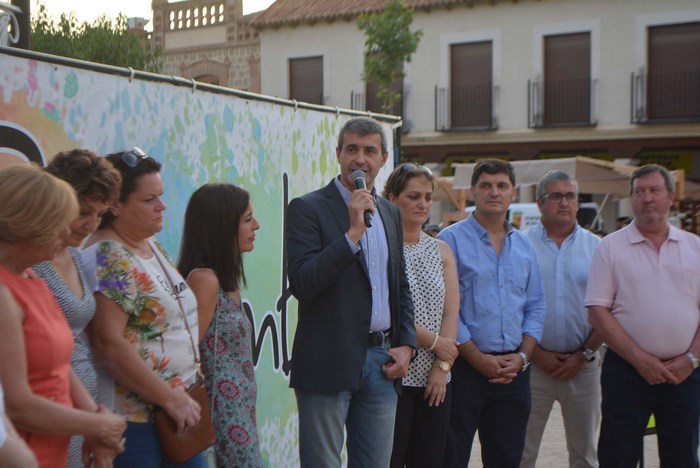 Imagen de Álvaro Gutiérrez en su intervención en el acto de inauguración de la muestra gastronómica