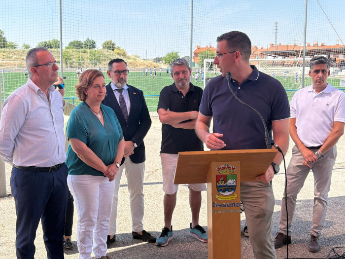 Inauguración nuevo césped del campo de fútbol de Seseña