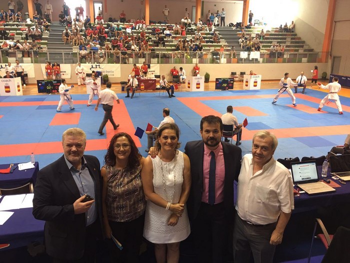 Imagen de María Ángeles en el Campeonato de Kárate