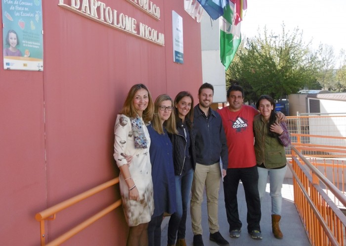 Imagen de Flora Bellón, en el CEIP “Bartolomé Nicolau” de Talavera de la Reina