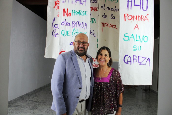 Imagen de Tomás Arribas y Susana Sánchez en la inauguración de 