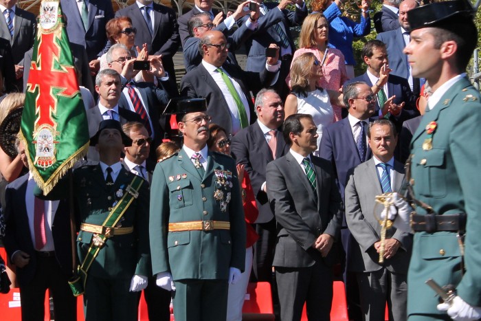 Imagen de Álvaro Gutiérrezn el desfile de la celebración institucional de la Patrona de la Guardia Civil