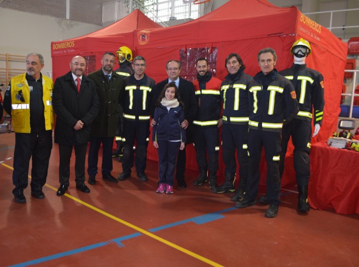 Con los bomberos del Consorcio provincial de Toledo