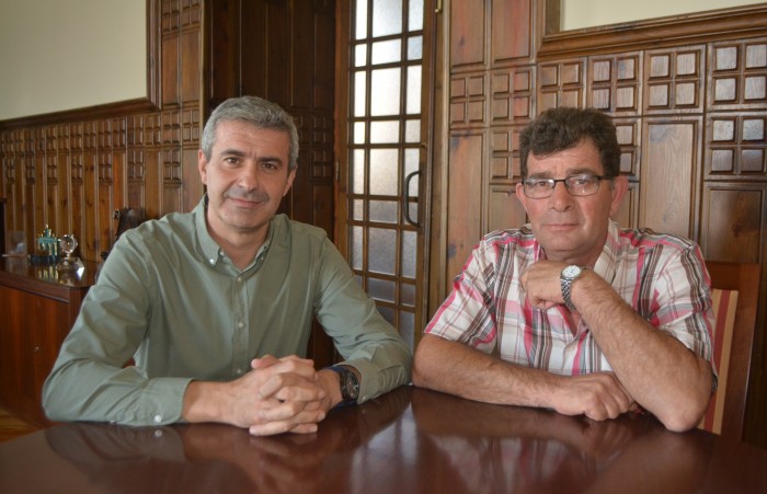 Álvaro Gutiérrez y Francisco Rodríguez en un momento de la reunión