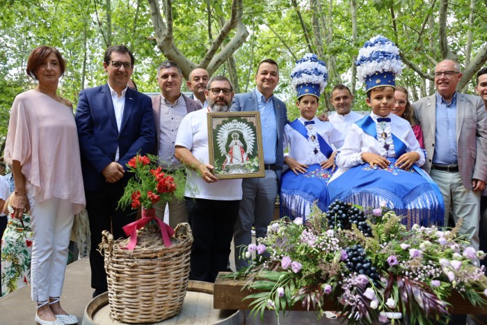 Imagen de Ana Gómez en la fiesta del vino de Méntrida