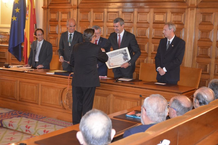 Imagen de Álvaro Gutiérrez en un momento del acto de inauguración del Curso Académico