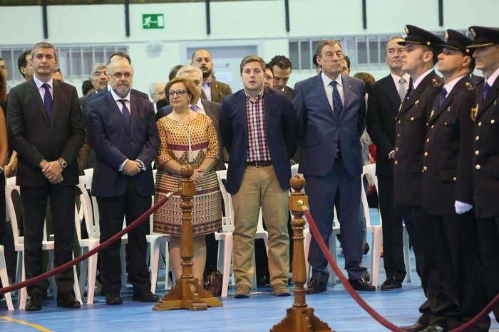 Imagen de Álvaro Gutiérrez en el acto oficial del Día de la Policía Nacional