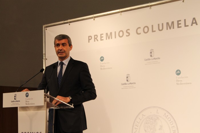Imagen de Álvaro Gutiérrez durante su intervención en la entrega de los primeros 