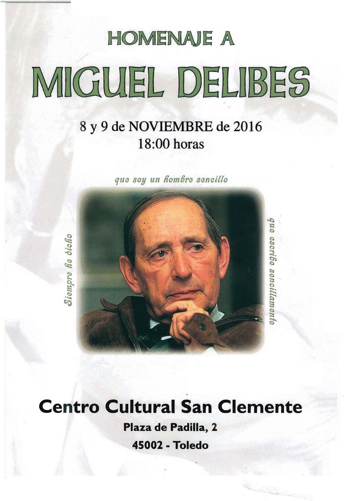 Imagen de Homenaje a Miguel Delibes