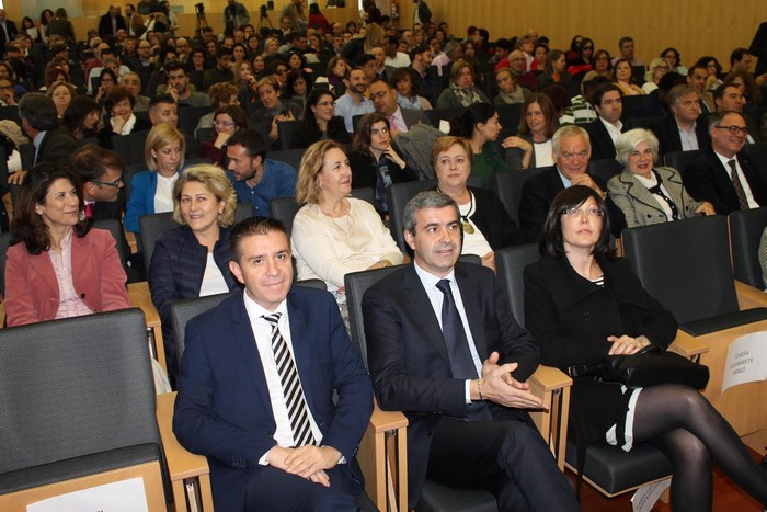 Imagen de Los presidentes de las diputaciones de Toledo y de Albacete en el acto de presentación