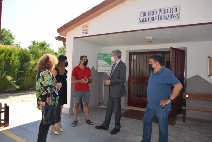 Álvaro Gutiérrez en su visita a San Bartolomé de las Abiertas