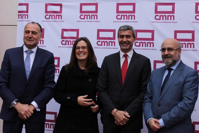 Imagen de Álvaro Gutiérrez antes de iniciarse el acto del XV Aniversario de CCM