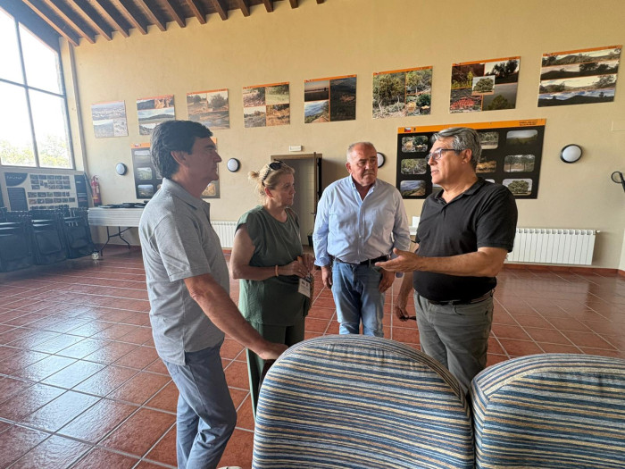 Marina García en su visita a Los Pechinches
