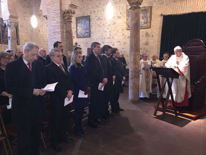 Álvaro Gutiérrez en la misa hispano-mozárabe oficiada por el arzobispo de Toledo