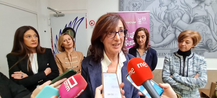 Imagen de Ana Gómez declaraciones a la prensa