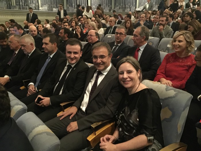 Ángel Luengo, junto a Araceli Martínez y Jesús Carrascosa