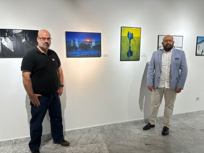 Tomás Arribas y Eduardo Salas en la exposición
