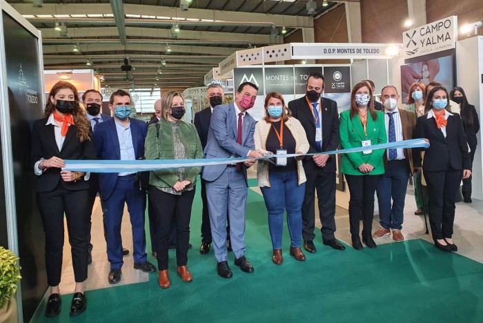 María Jesús Pérez en la inauguración de la feria