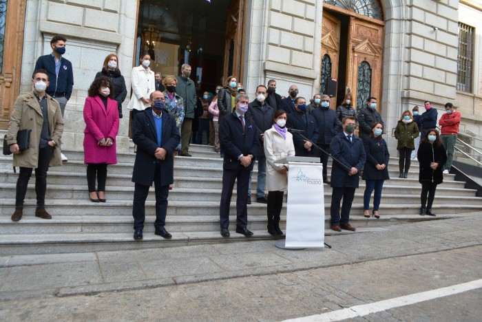 Acto contra la violencia machista en la Diputación de Toledo