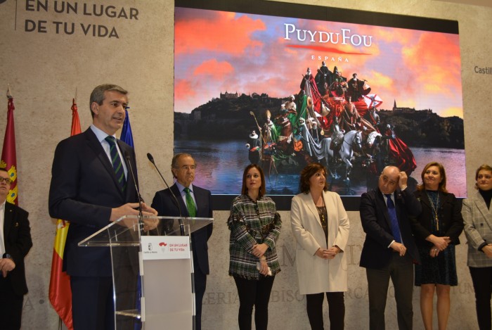 Imagen de Álvaro Gutiérrez en la presentación de Puy du Fou