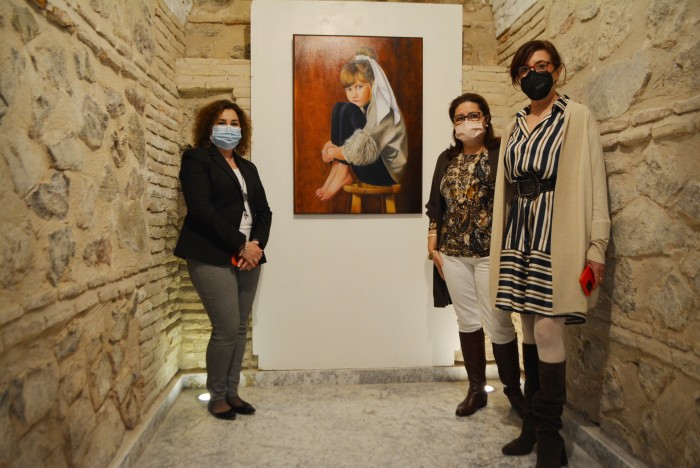 Ana Gómez y Cristina Cebas con Teresa Martín