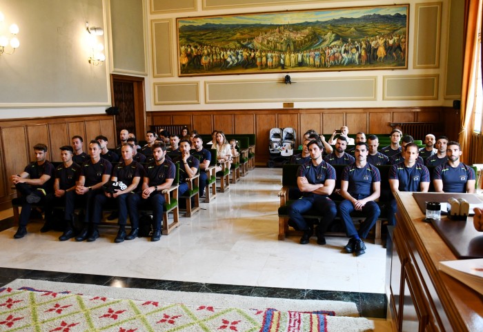 Un momento del acto de toma de posesión