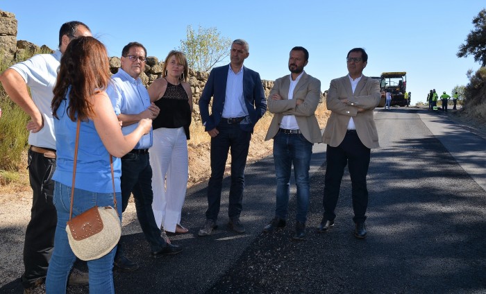 Imagen de Visita a las obras de acondicionamiento del camino forestal de San Pablo de los Montes