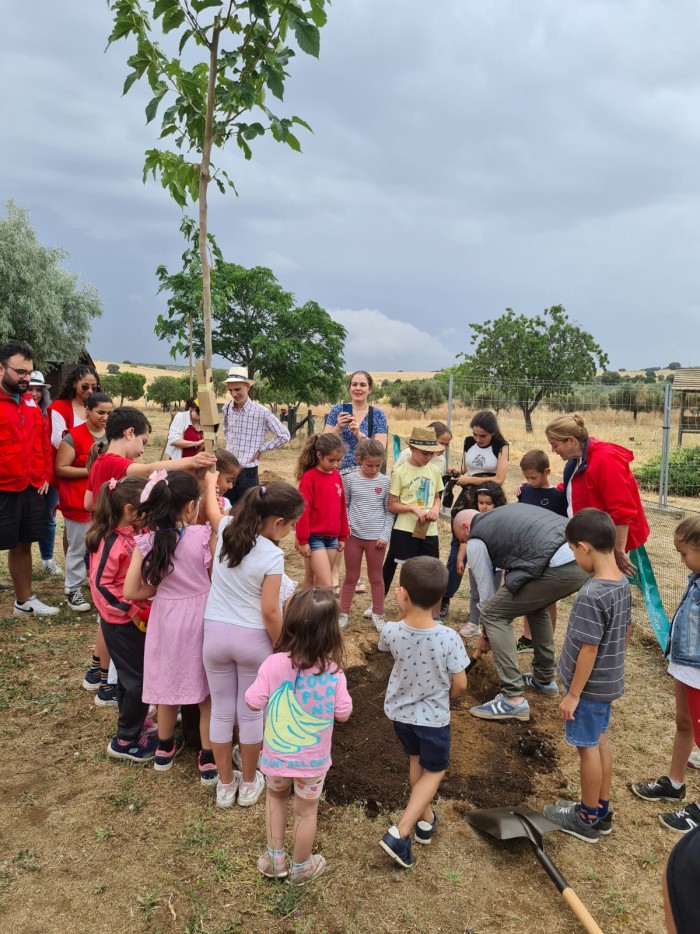 Imagen de 08062024 Diputada de Medio Ambiente plantación árboles Jornada de Puertas Abiertas de El Borril (1)