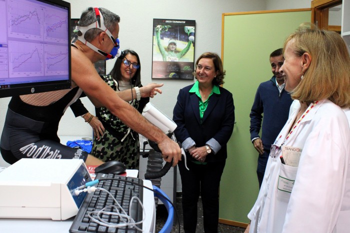 Cedillo y Martín en el Centro de Medicina Deportiva