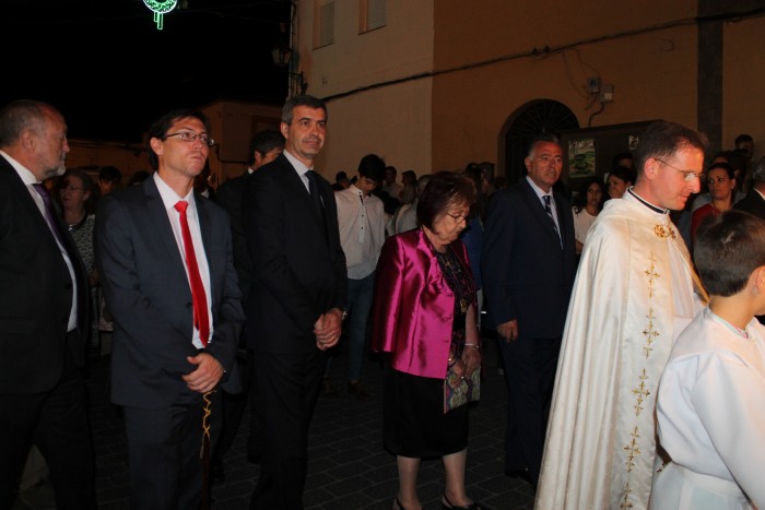 Imagen de Álvaro Gutiérrez y Víctor Botica durante la procesión de Nambroca