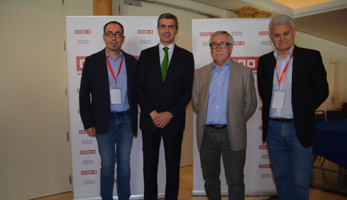 Álvaro Gutiérrez, Ignacio Fernández Toxo, José Luís Gil y Paco de la Rosa