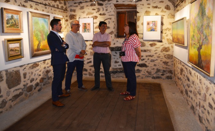 José Antonio Ruíz en la exposición de MIguel Ruíz-Poveda