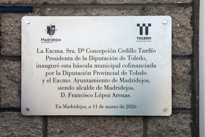 Imagen de Cedillo inaugura la báscula municipal de Madridejos