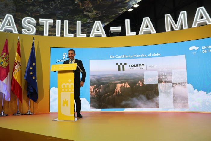 Joaquín Romera en la presentación de los proyectos
